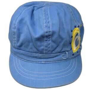 The Children's Place Blue Army Cap One Size Embroidered Hearts Rhinestones Hat